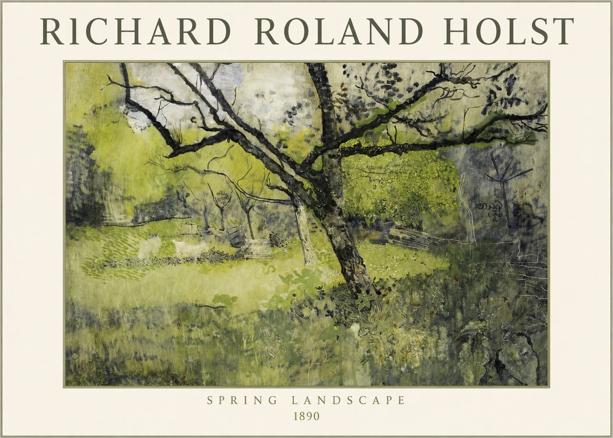 Richard Roland Holst Spring Landscape No1 - Plakát
