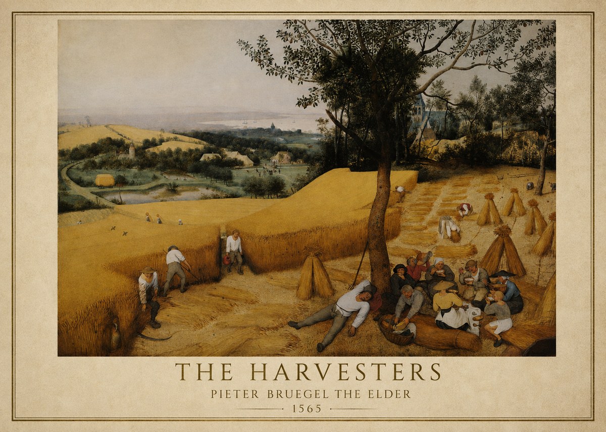 Pieter Bruegel The Harvesters II No1 - Plakát