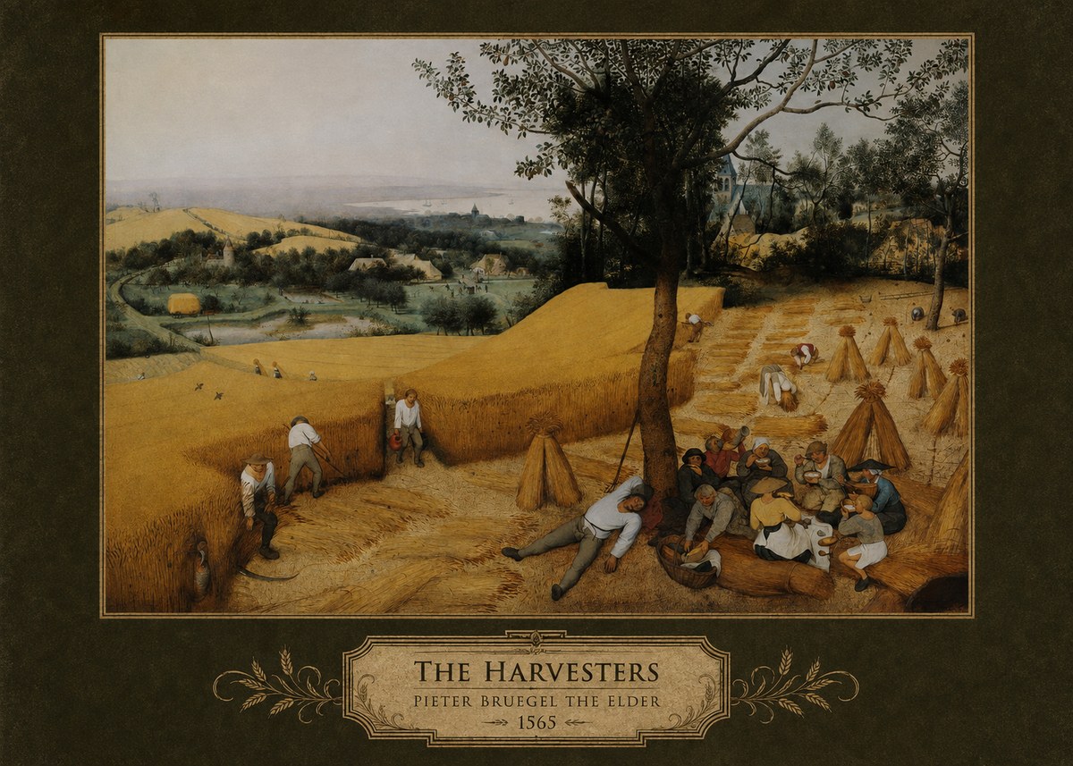 Pieter Bruegel The Harvesters II No4 - Plakát