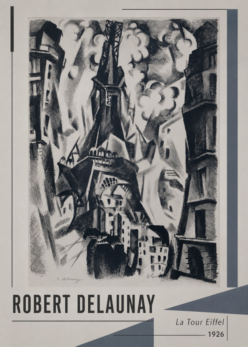 Robert Delaunay La Tour Eiffel No1 - Plakát