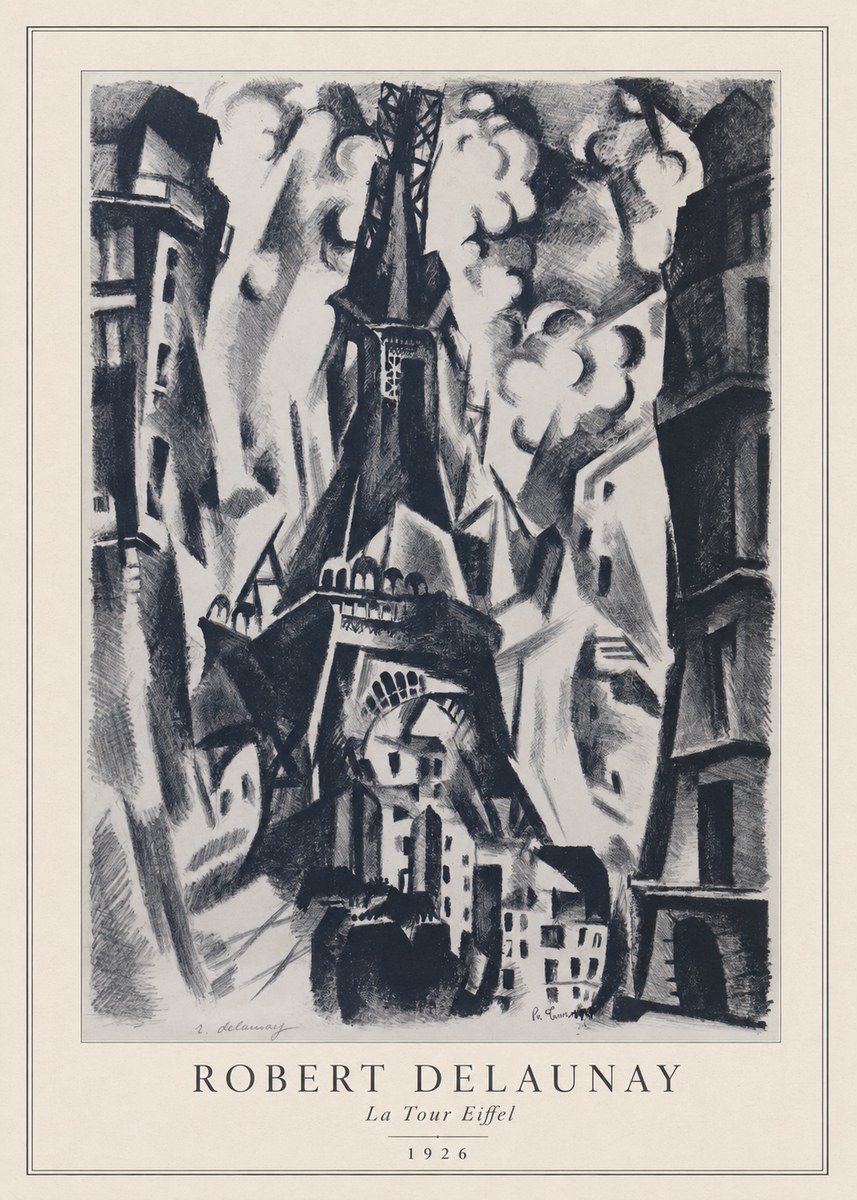 Robert Delaunay La Tour Eiffel No3 - Plakát