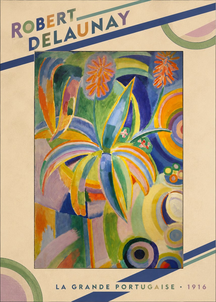 Robert Delaunay La Grande Portugaise I No3 - Plakát