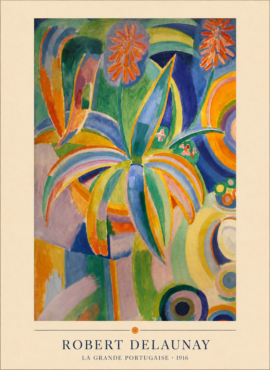 Robert Delaunay La Grande Portugaise I No4 - Plakát