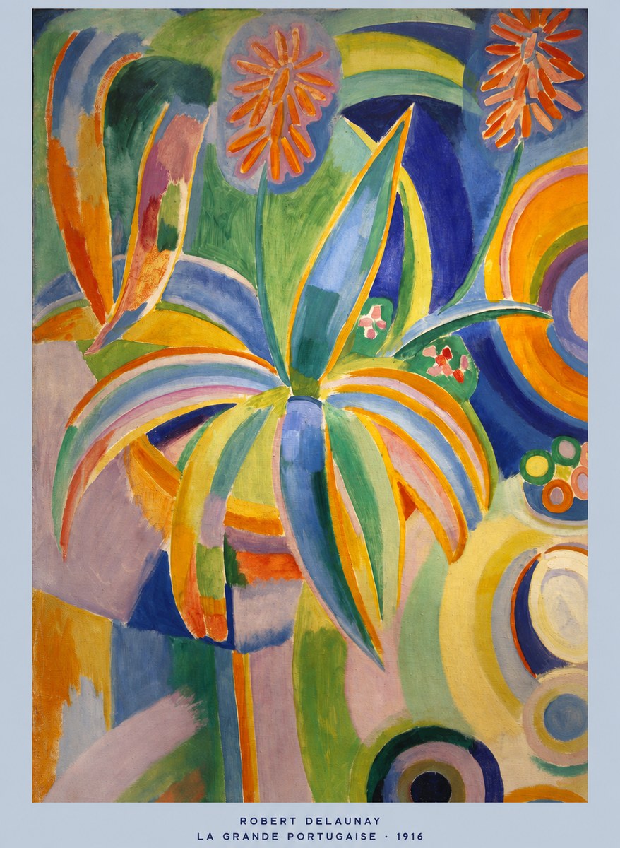 Robert Delaunay La Grande Portugaise I No5 - Plakát
