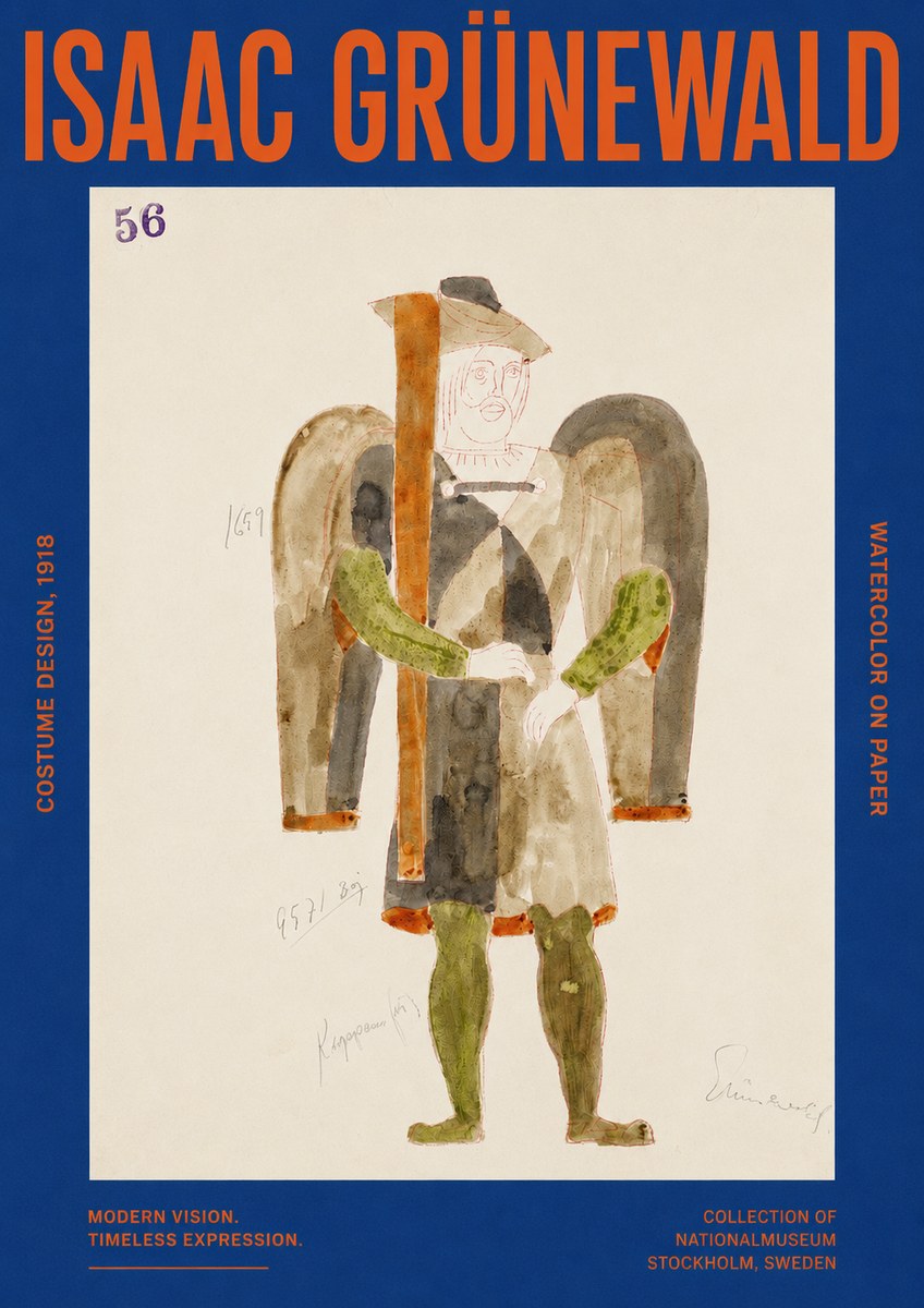 Isaac Grünewald Costume Design IV No2 - Plakát