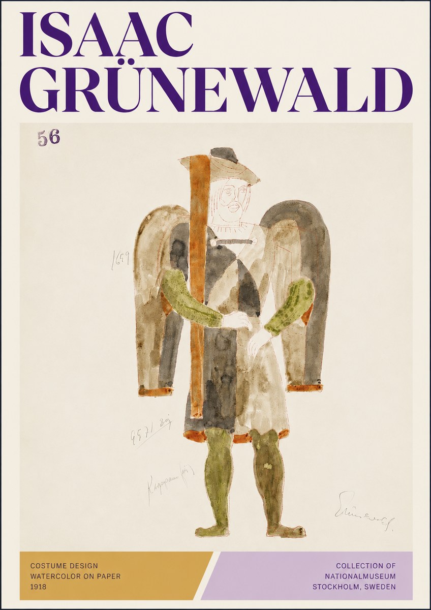 Isaac Grünewald Costume Design IV No3 - Plakát