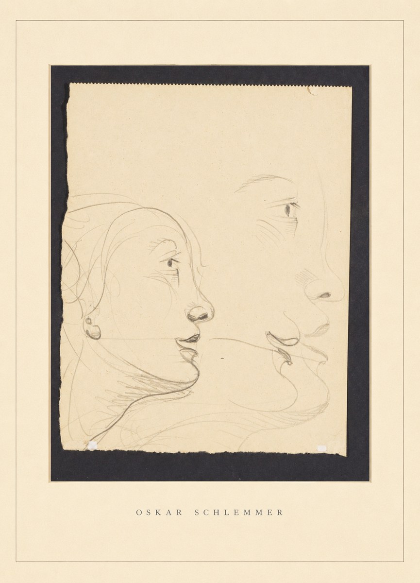 Oskar Schlemmer Profile Studies No4 - Plakát