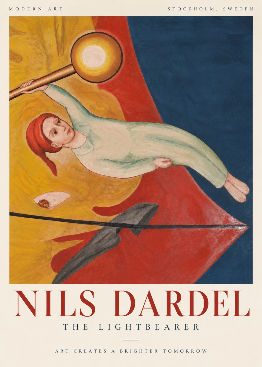 Nils Dardel The Lightbearer No6 - Plakát