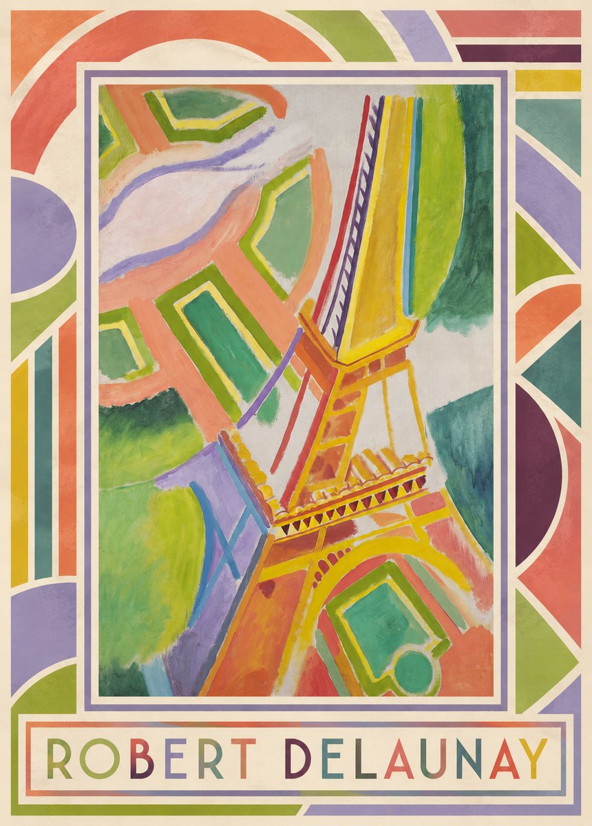 Robert Delaunay Tour Eiffel No1 - Plakát