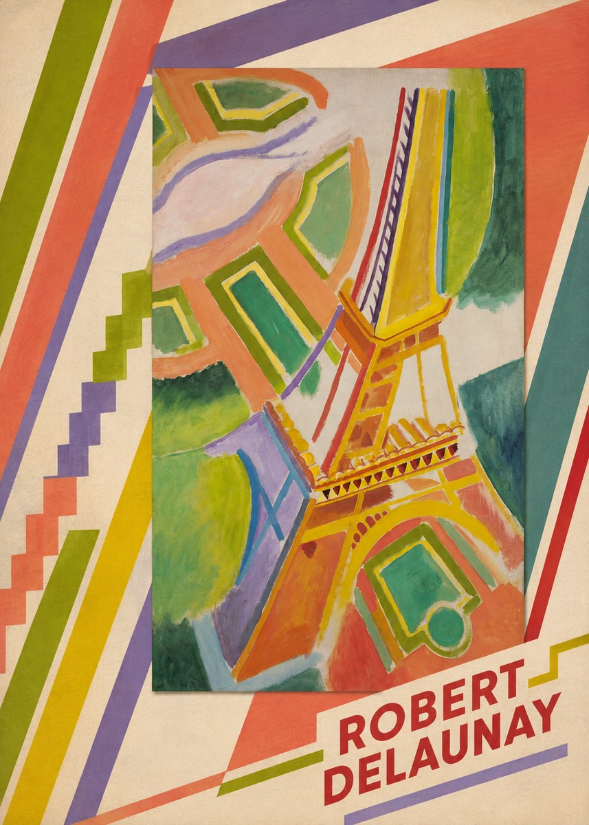 Robert Delaunay Tour Eiffel No5 - Plakát