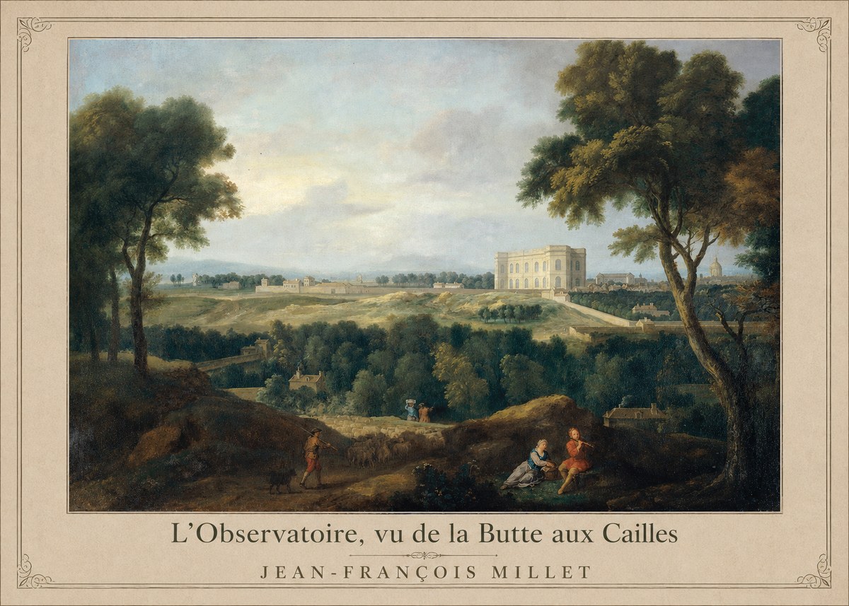 Jean-François Millet L'observatoire, Vu De La Butte Aux Cailles No1 - Plakát