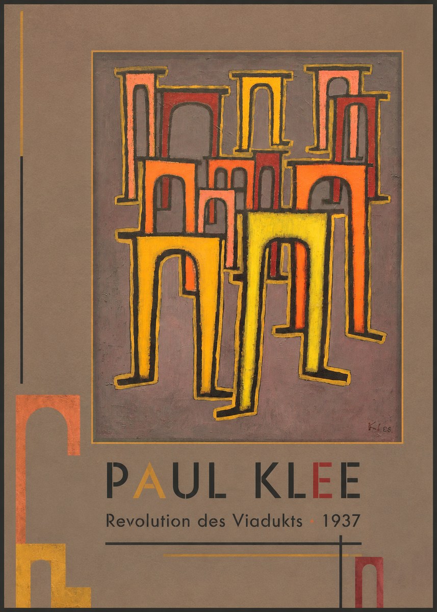 Paul Klee Revolution Des Viadukts No2 - Plakát