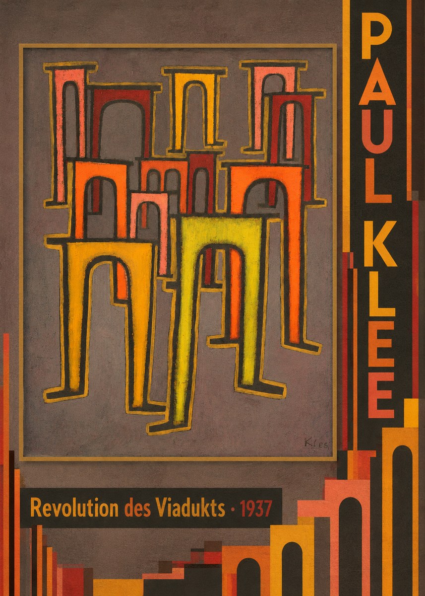 Paul Klee Revolution Des Viadukts No3 - Plakát