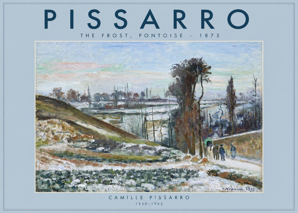 Pissarro The Frost, Pontoise No2 - Plakát