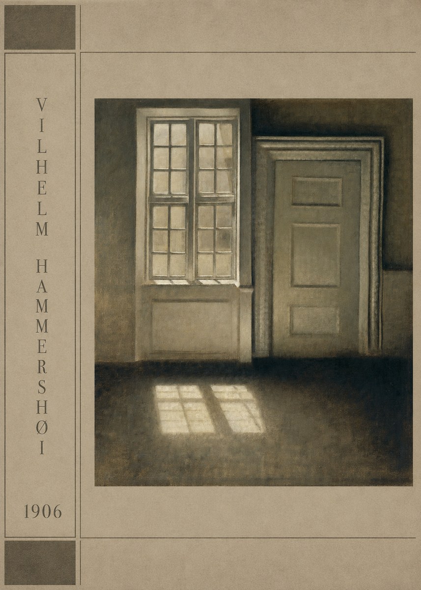 Vilhelm Hammershøi Interior. Sunlight on the Floor No2 - Plakát