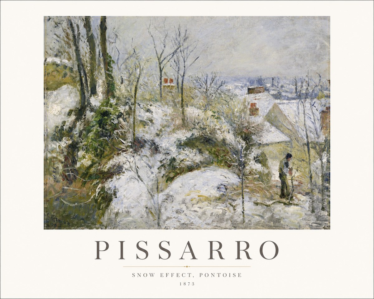 Pissarro Snow Effect, Pontoise No1 - Plakát