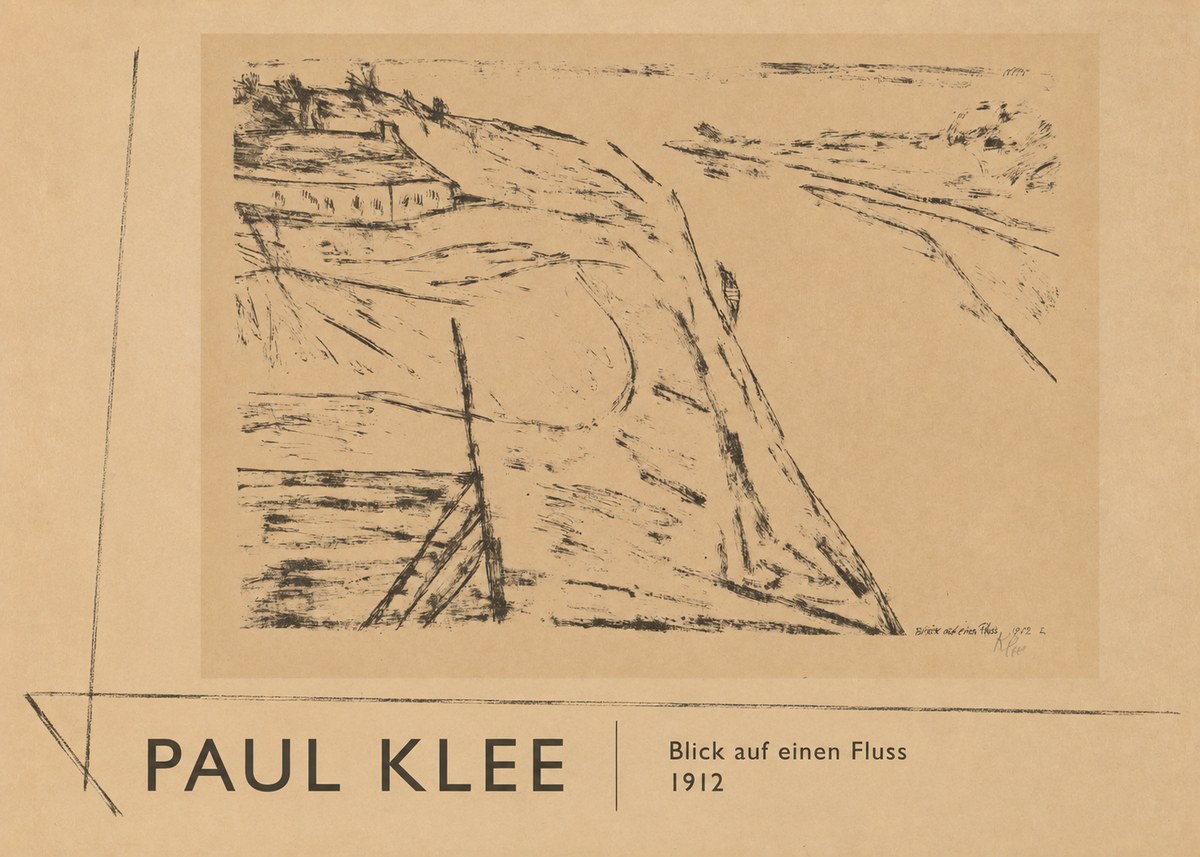 Paul Klee Blick Auf Einen Fluss No1 - Plakát