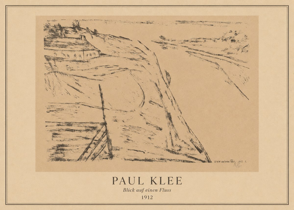 Paul Klee Blick Auf Einen Fluss No4 - Plakát
