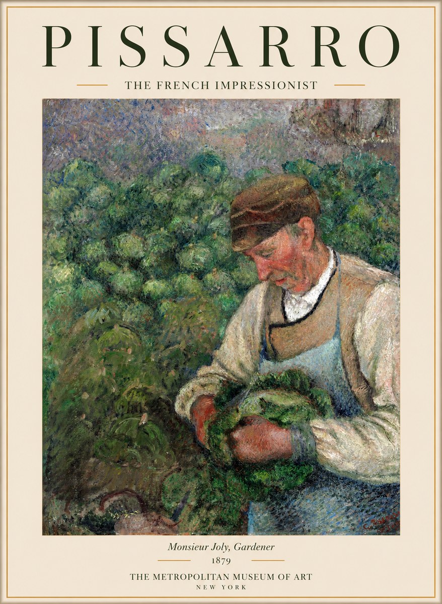 Pissarro Monsieur Joly, Gardener No1 - Plakát