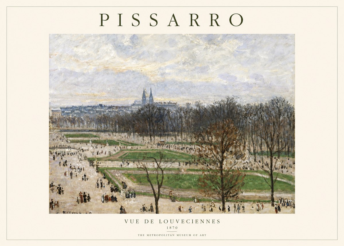 Pissarro The Tuileries Garden, Paris No2 - Plakát