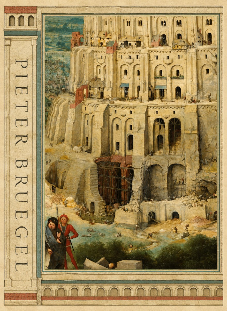 Pieter Bruegel The Tower of Babel IV No2 - Plakát