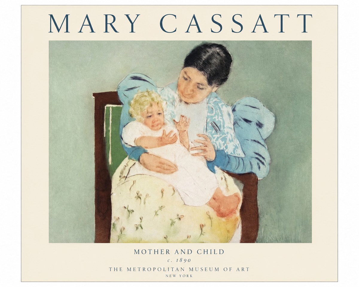 Mary Cassatt Mother and Child III No1 - Plakát