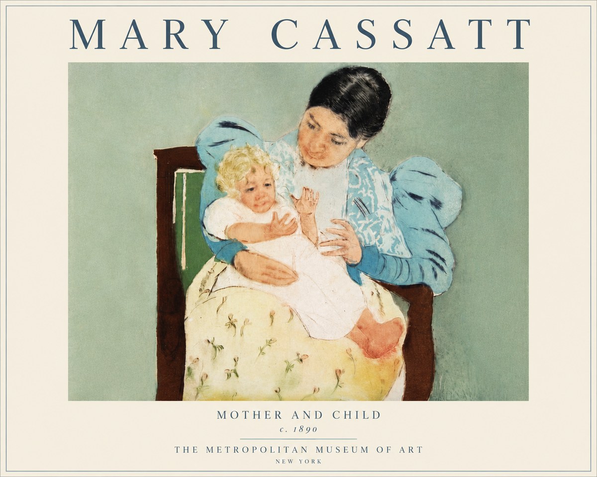 Mary Cassatt Mother and Child III No6 - Plakát