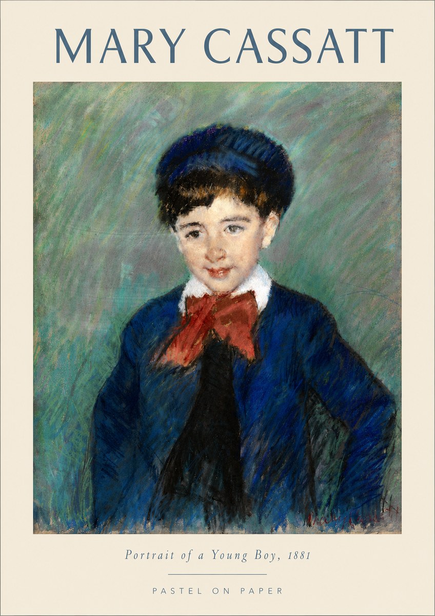 Mary Cassatt Portrait of a Young Boy, 1881 No4 - Plakát