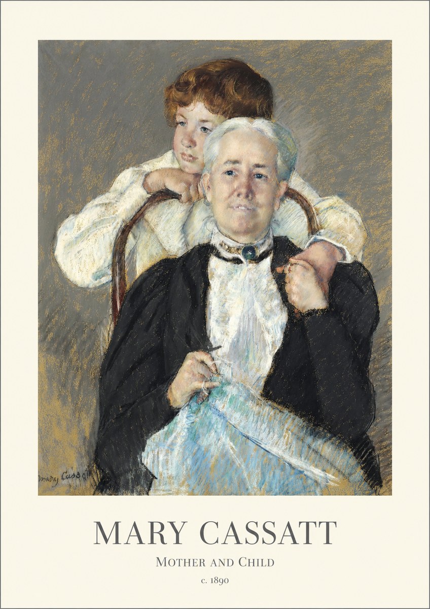 Mary Cassatt Mother and Child V No1 - Plakát