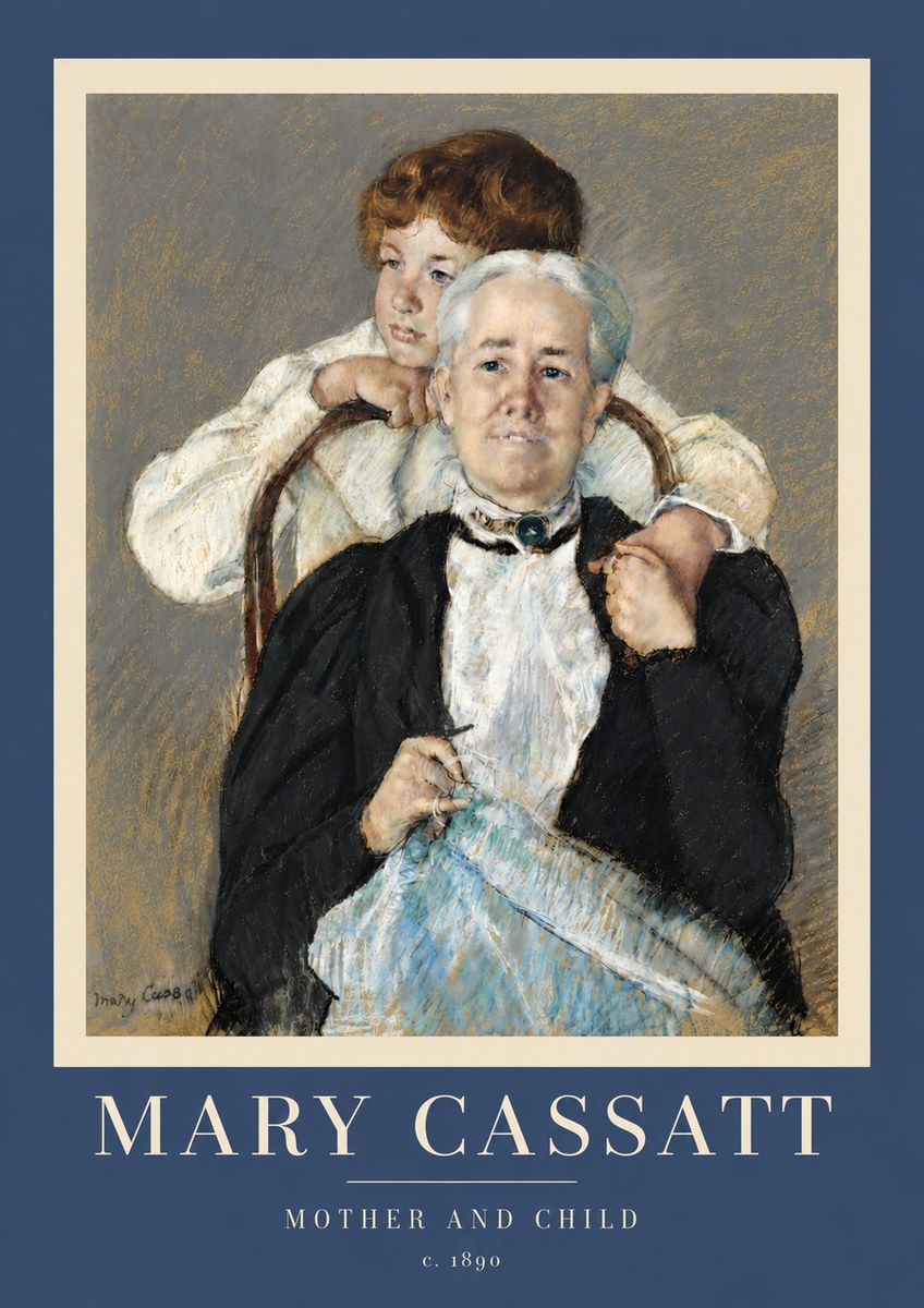 Mary Cassatt Mother and Child V No5 - Plakát