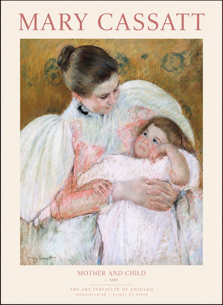 Mary Cassatt Mother and Child VI No1 - Plakát