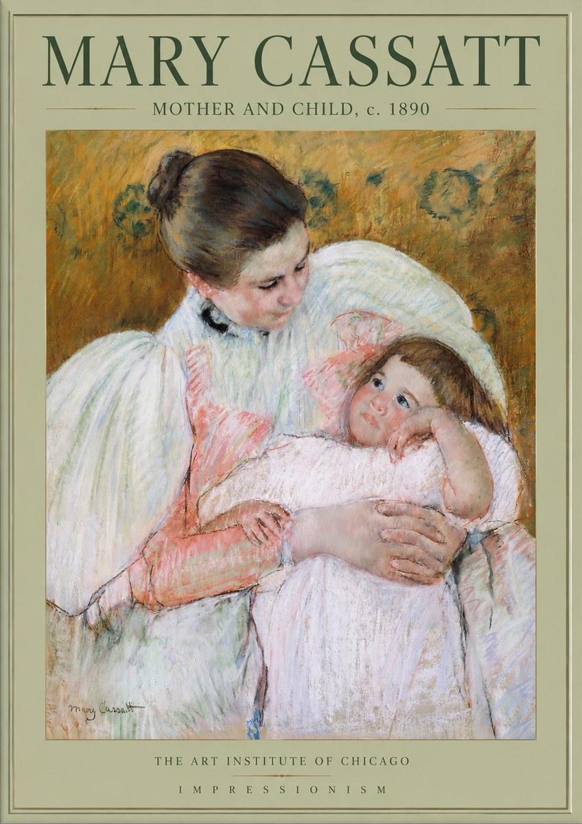 Mary Cassatt Mother and Child VI No2 - Plakát