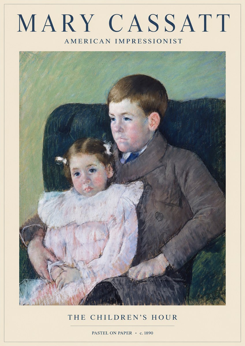 Mary Cassatt The Children's Hour No1 - Plakát