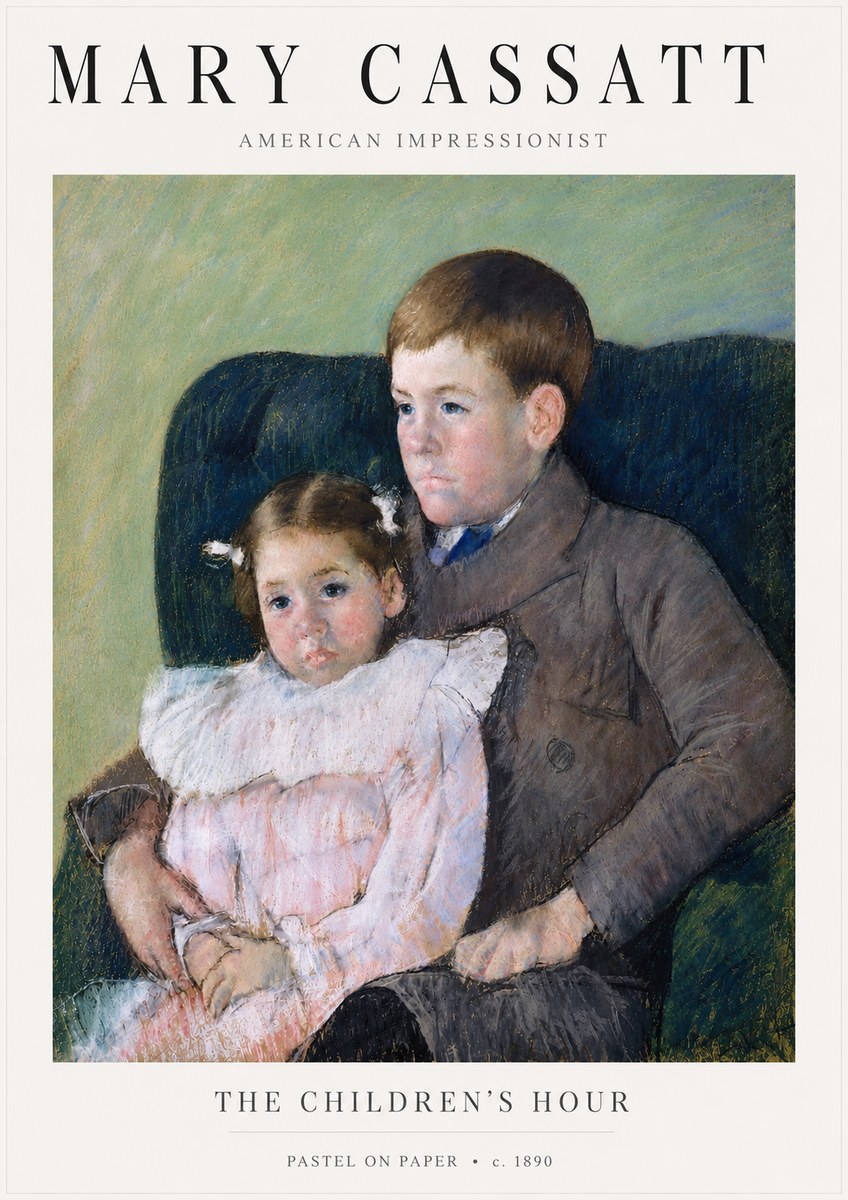 Mary Cassatt The Children's Hour No5 - Plakát