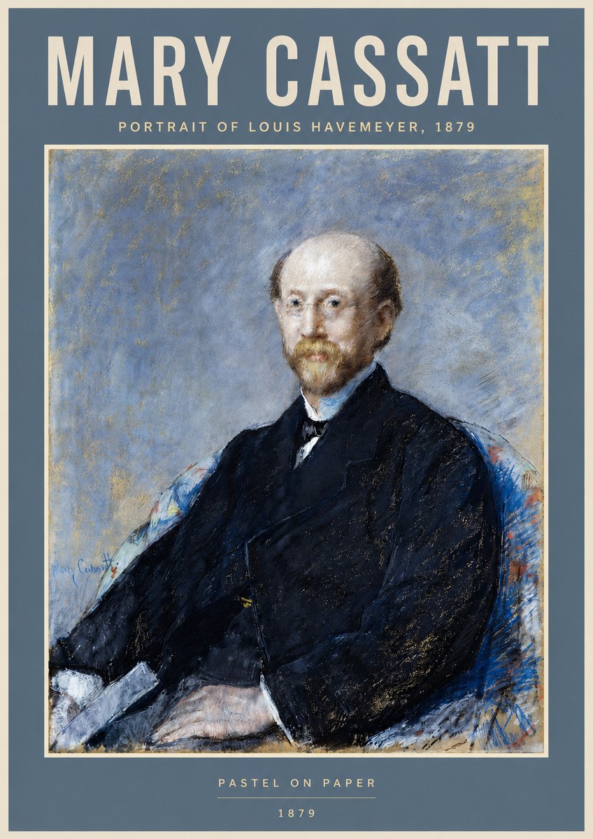 Mary Cassatt Portrait of Louis Havemeyer No4 - Plakát