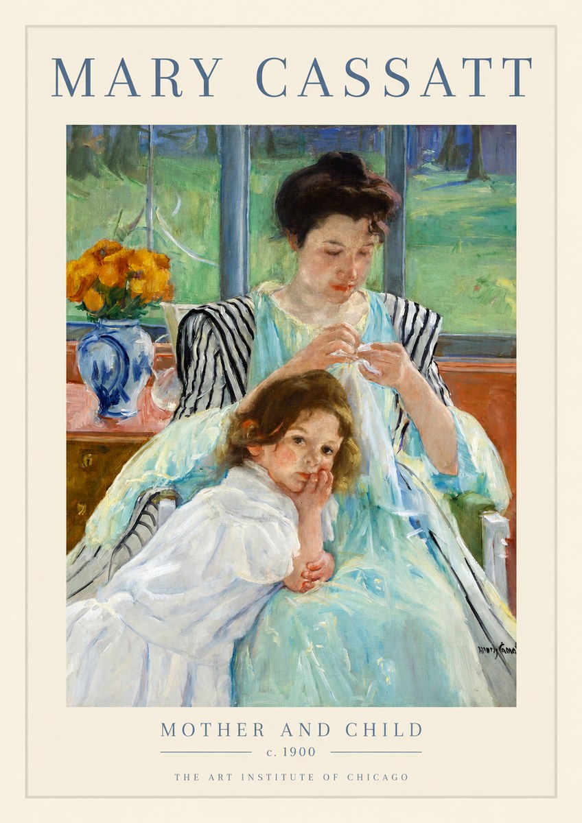 Mary Cassatt Mother and Child VII No1 - Plakát