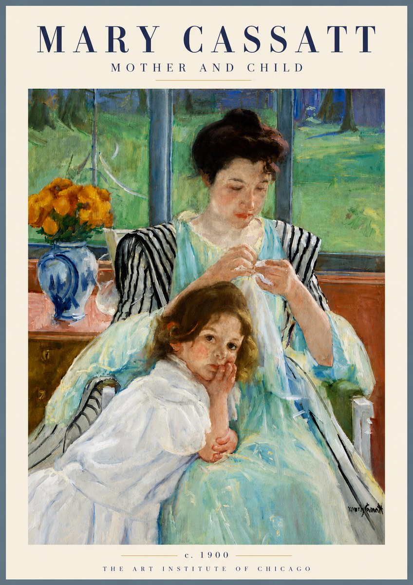 Mary Cassatt Mother and Child VII No6 - Plakát