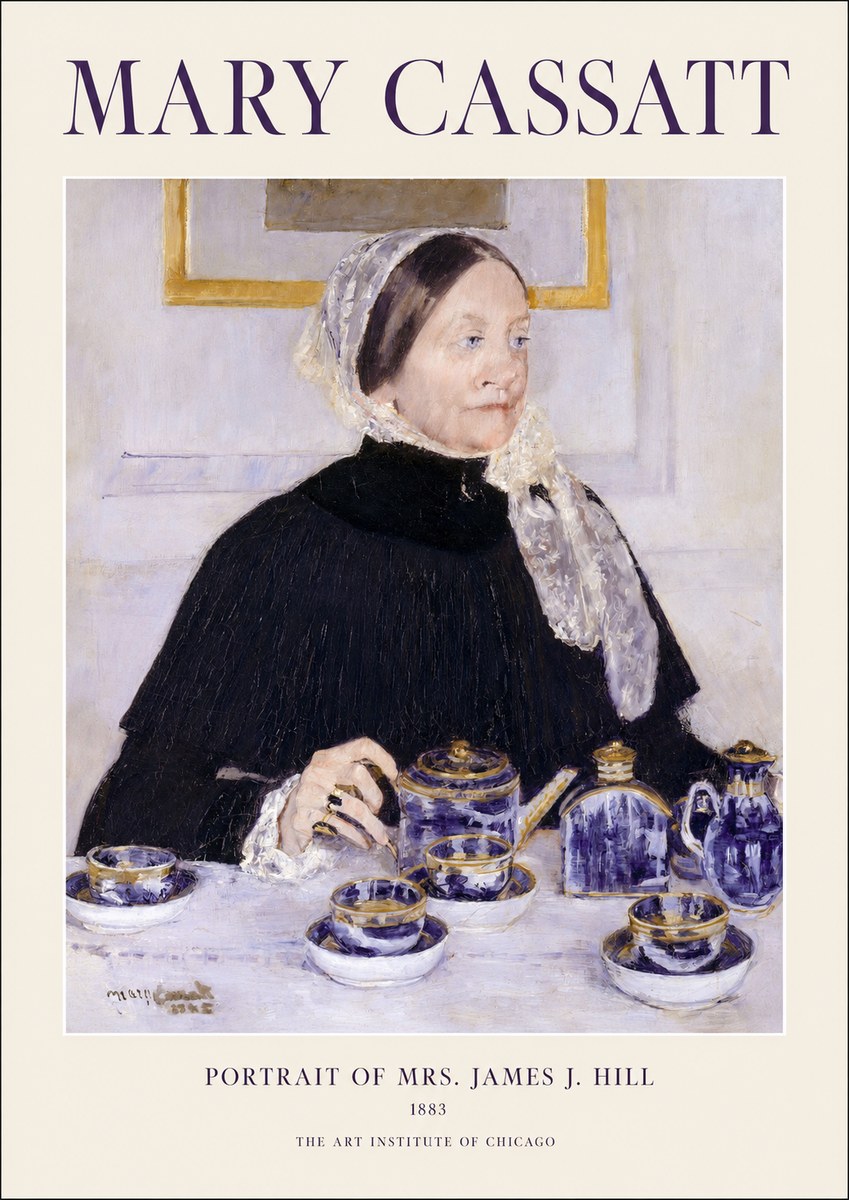 Mary Cassatt Portrait of Mrs. James J. Hill No1 - Plakát