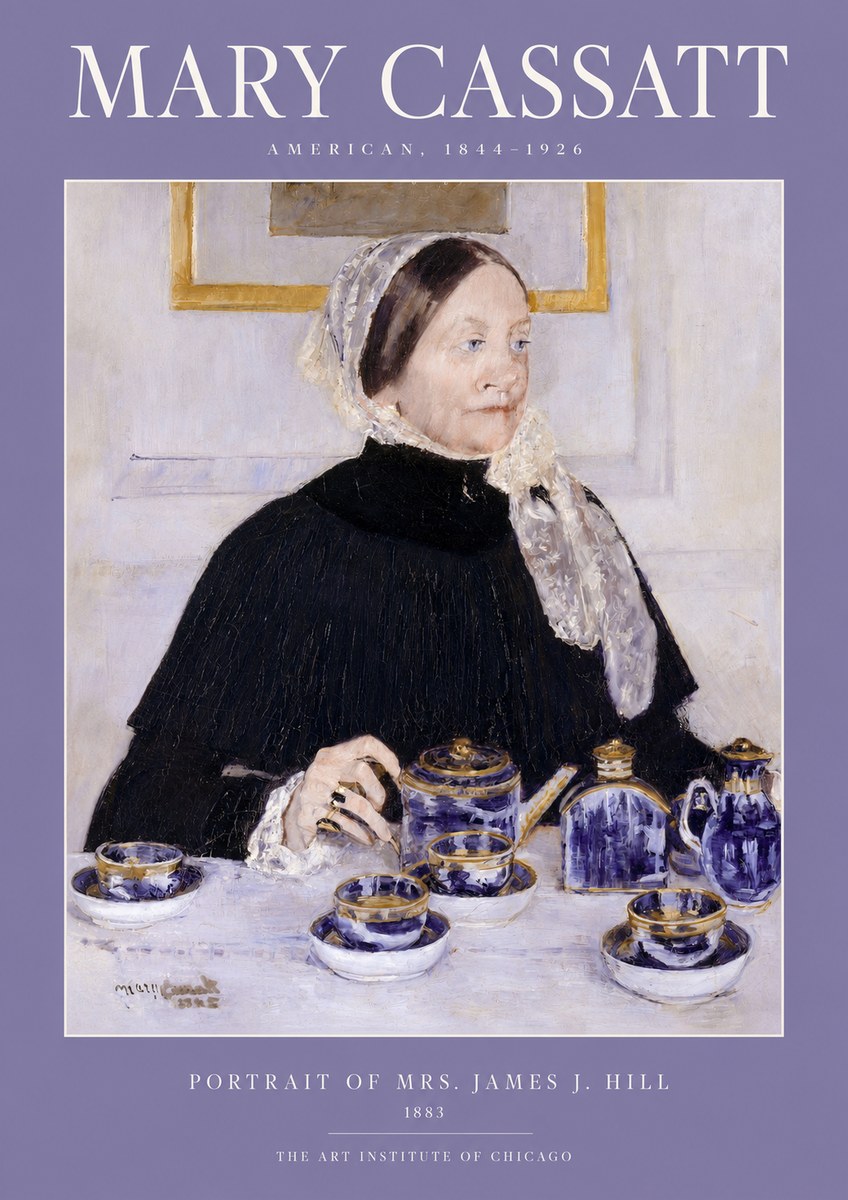 Mary Cassatt Portrait of Mrs. James J. Hill No2 - Plakát