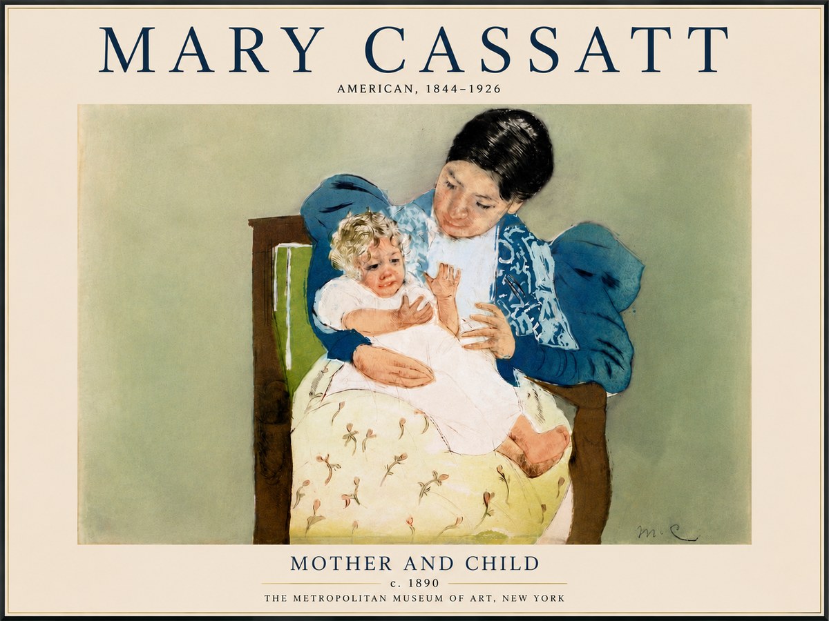 Mary Cassatt Mother and Child VIII No6 - Plakát