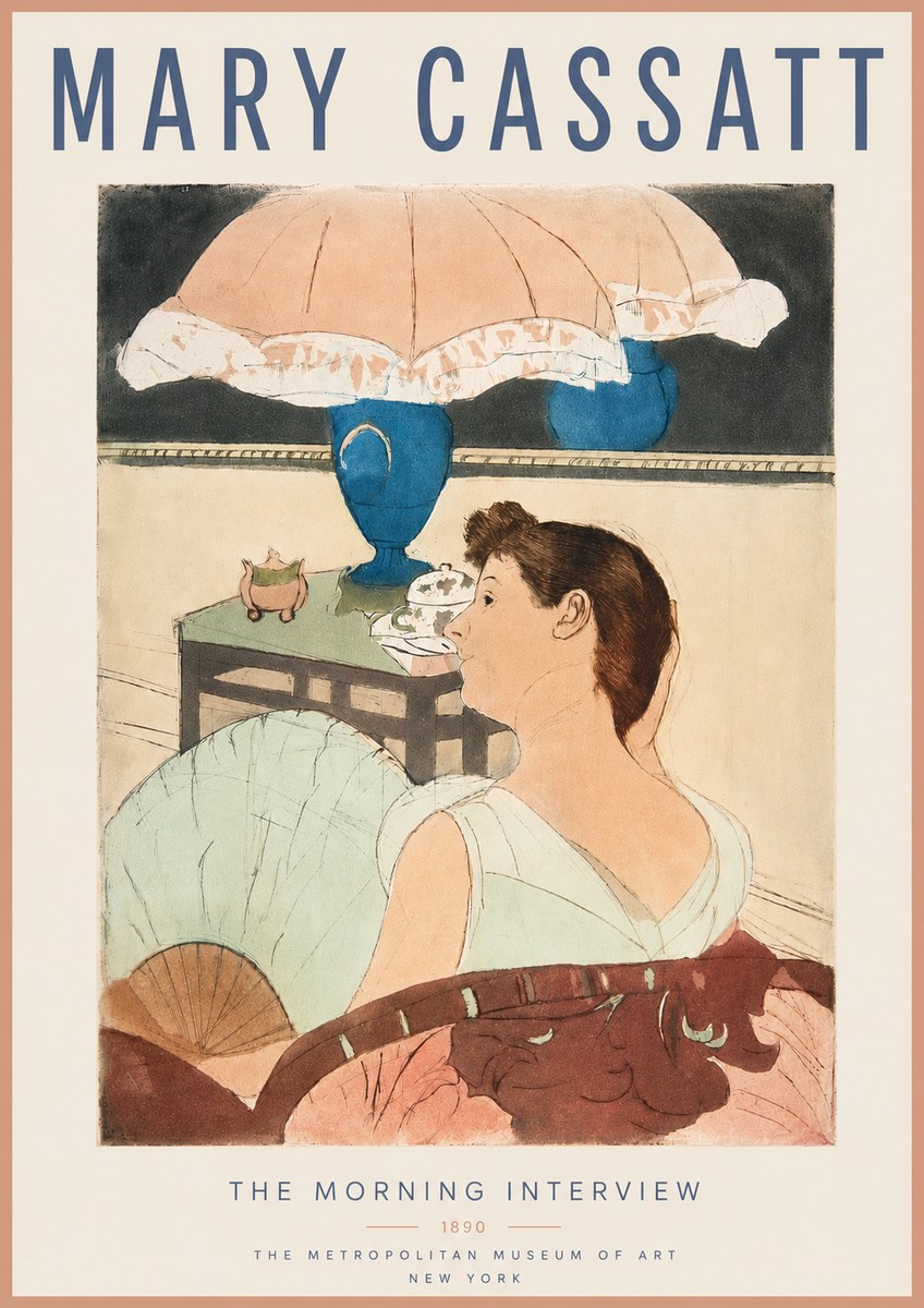 Mary Cassatt The Morning Interview No4 - Plakát