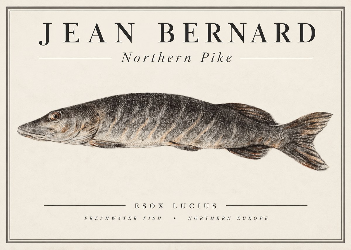 Jean Bernard Australian Lungfish No2 - Plakát