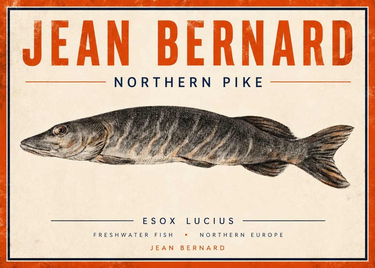 Jean Bernard Australian Lungfish No5 - Plakát