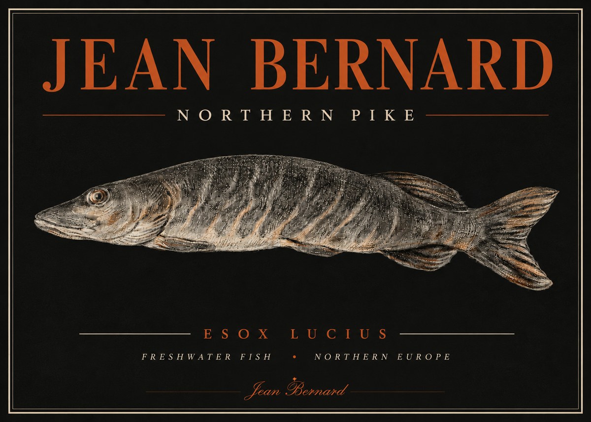 Jean Bernard Australian Lungfish No6 - Plakát