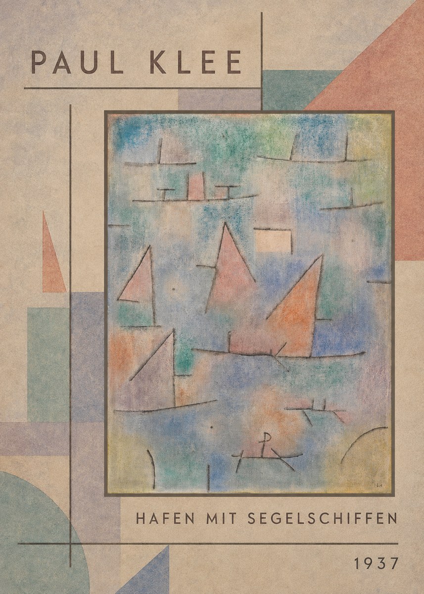 Paul Klee Hafen Mit Segelschiffen No2 - Plakát