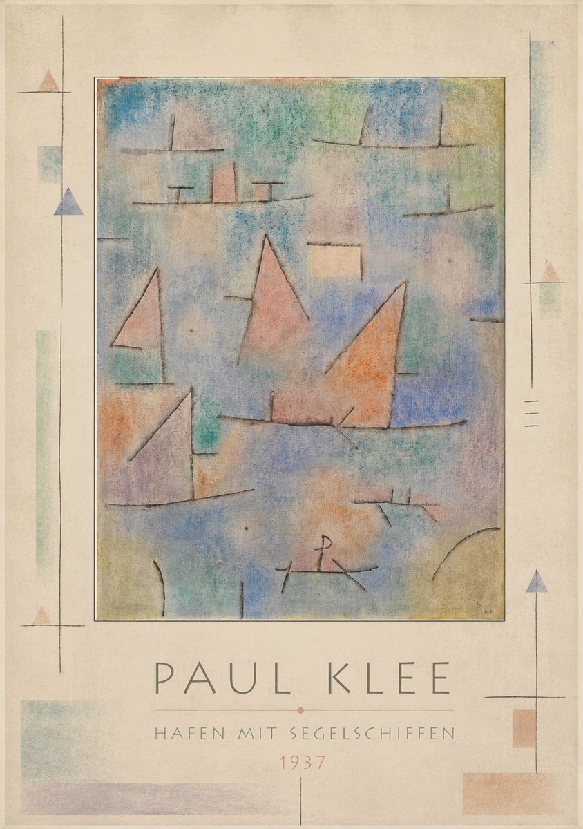 Paul Klee Hafen Mit Segelschiffen No3 - Plakát