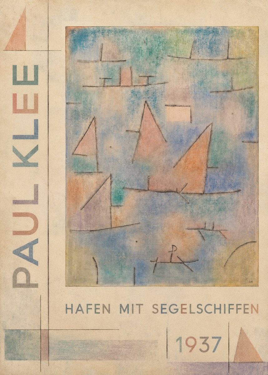 Paul Klee Hafen Mit Segelschiffen No5 - Plakát