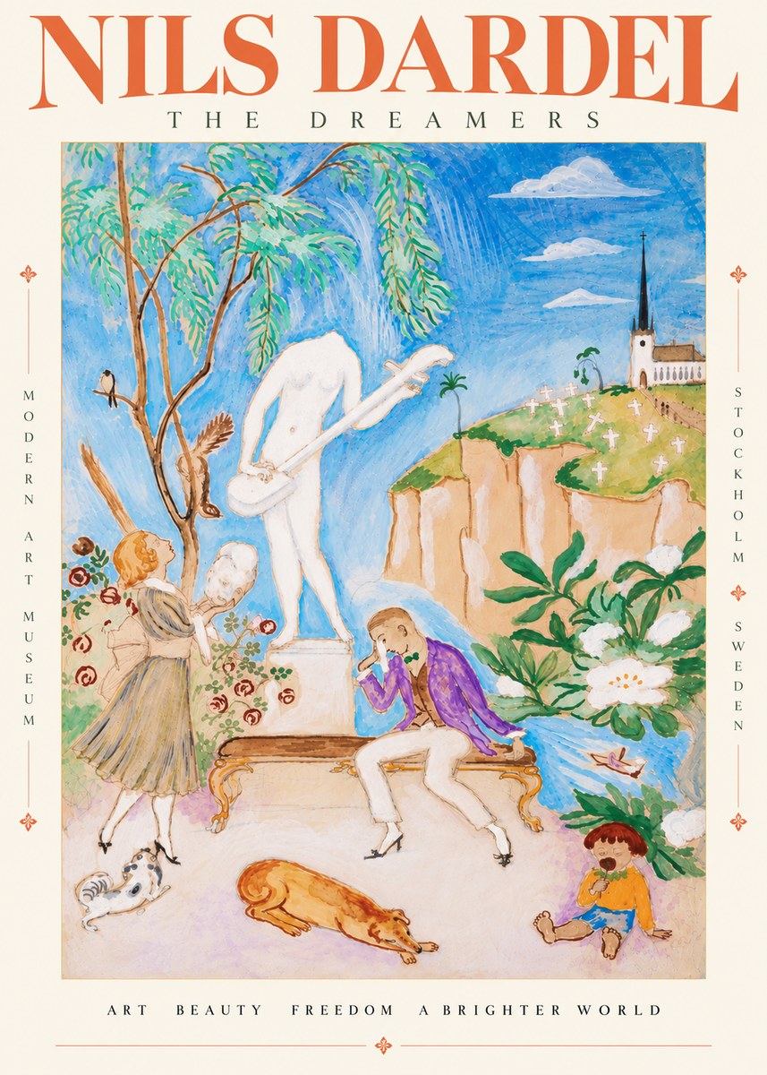 Nils Dardel The Song No6 - Plakát