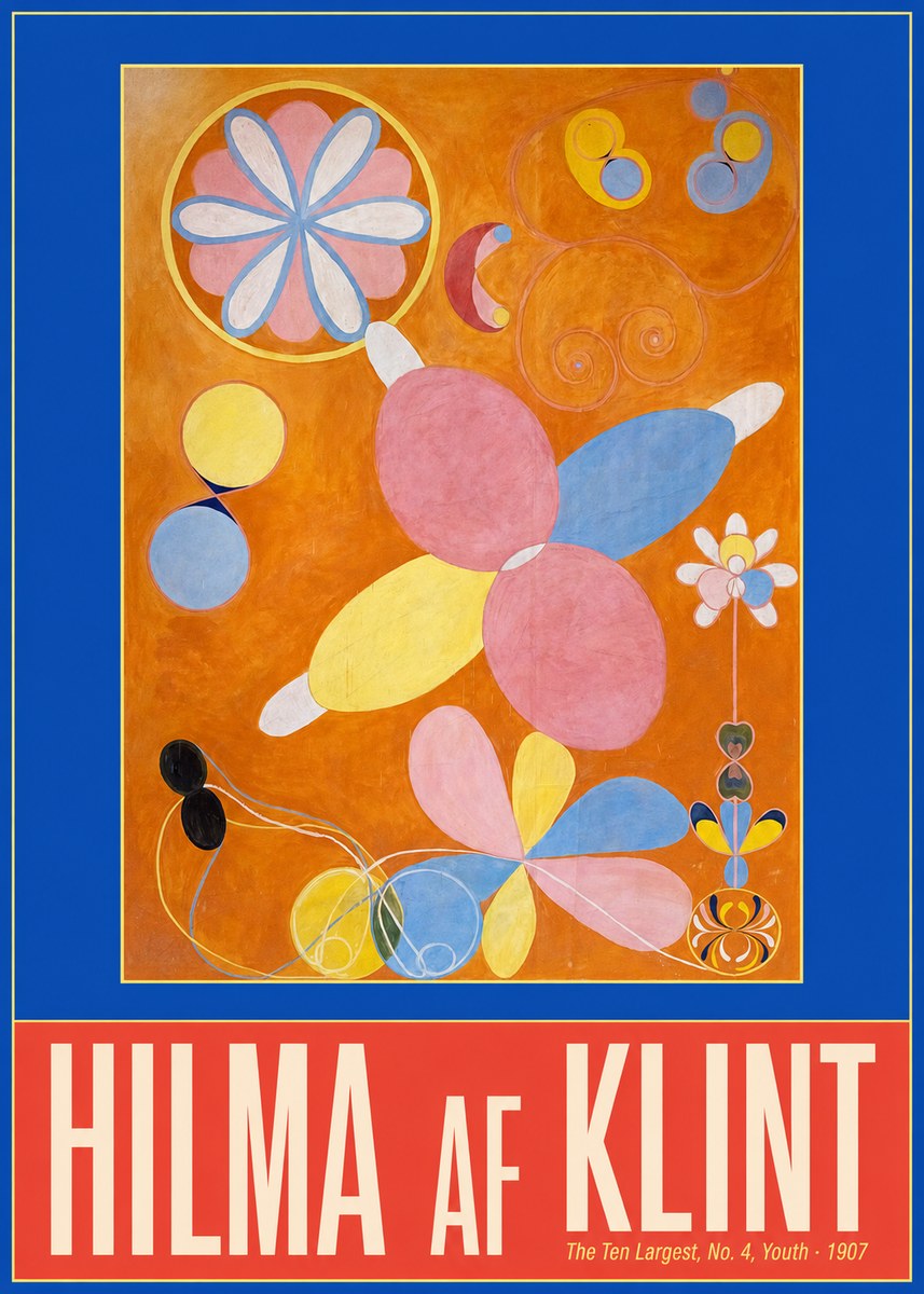 Hilma af Klint The Ten Largest, No. 4, Youth No2 - Plakát