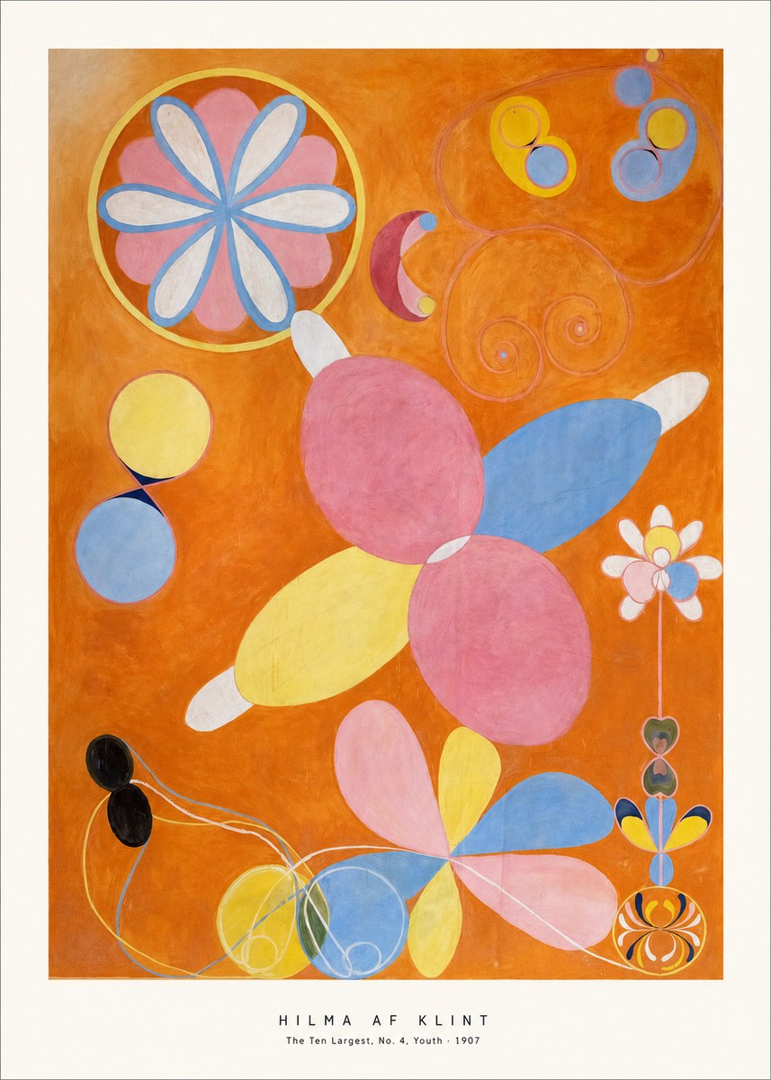 Hilma af Klint The Ten Largest, No. 4, Youth No6 - Plakát
